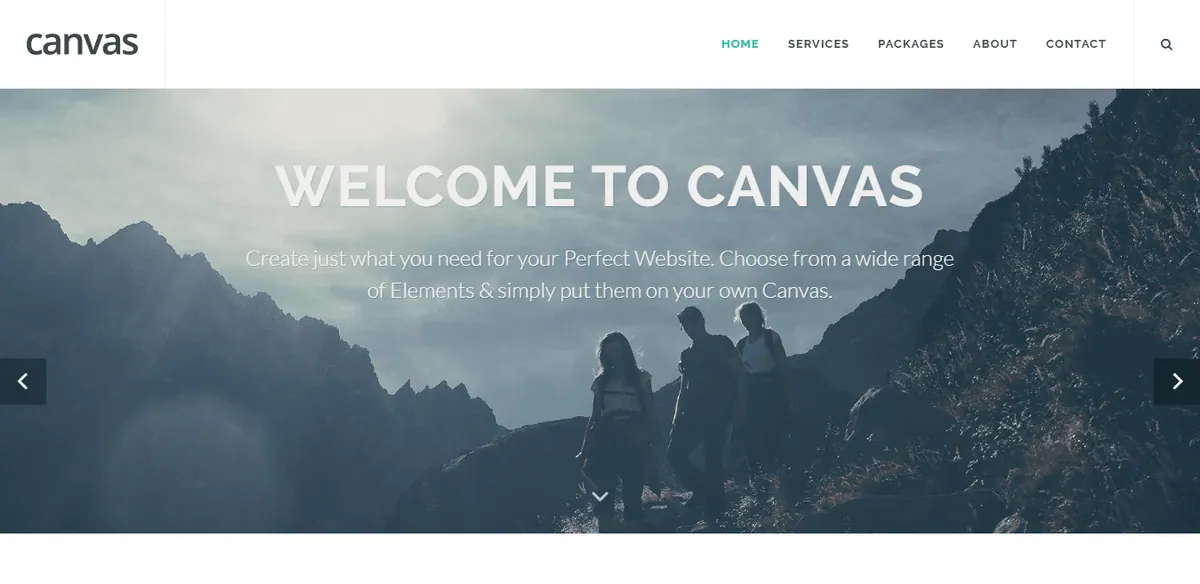 Screenshot of Canvas project